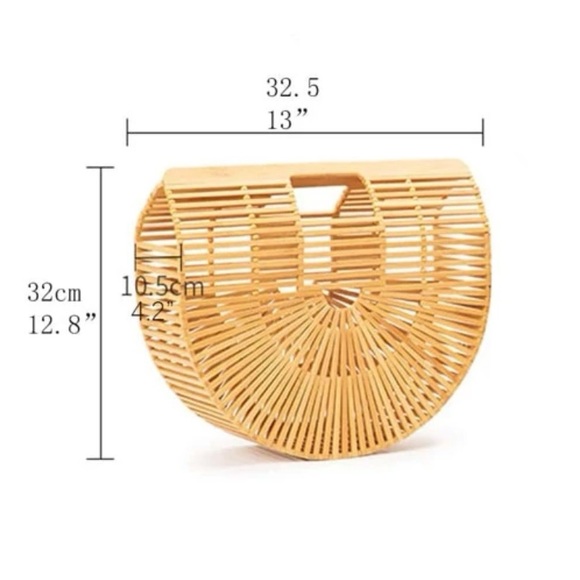 LAST CALL! 🌾 New! Handmade Bamboo Woven Tote Bag - Picture 7 of 11